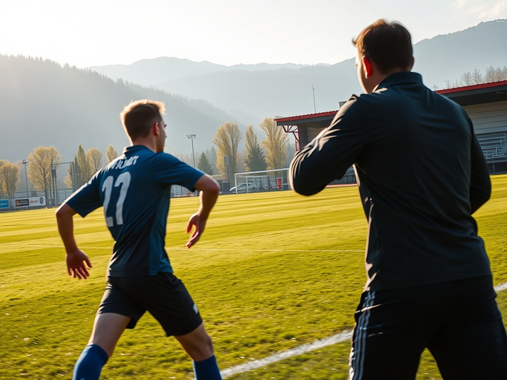Piłkarze Podhale Nowy Targ i Sokół Kleczew przygotowujący się do meczu, skupienie na Podhale Nowy Targ Sokół Kleczew transmisja typy